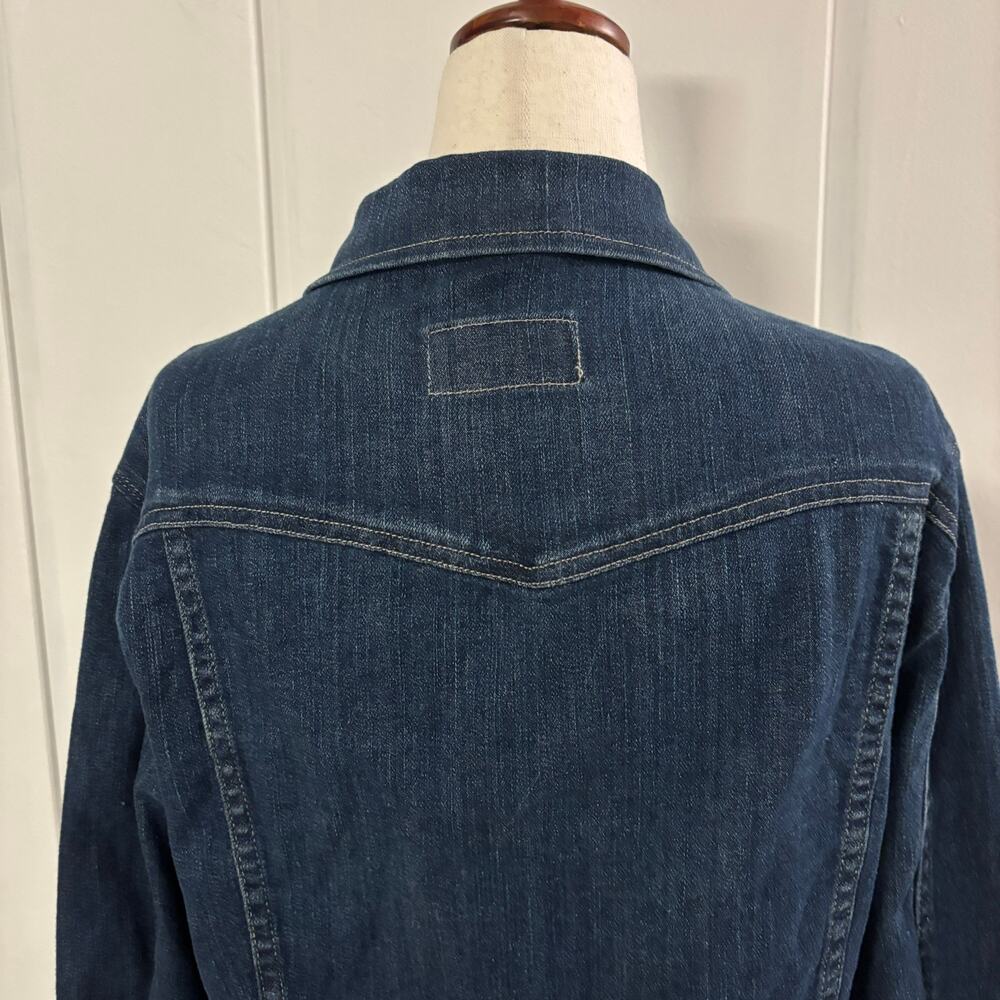 Levi's Women’s Denim Jacket XL Blue Trucker Button Front Excellent - Picture 7 of 12